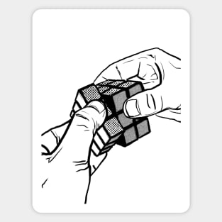 A Rubik's Cube Magnet